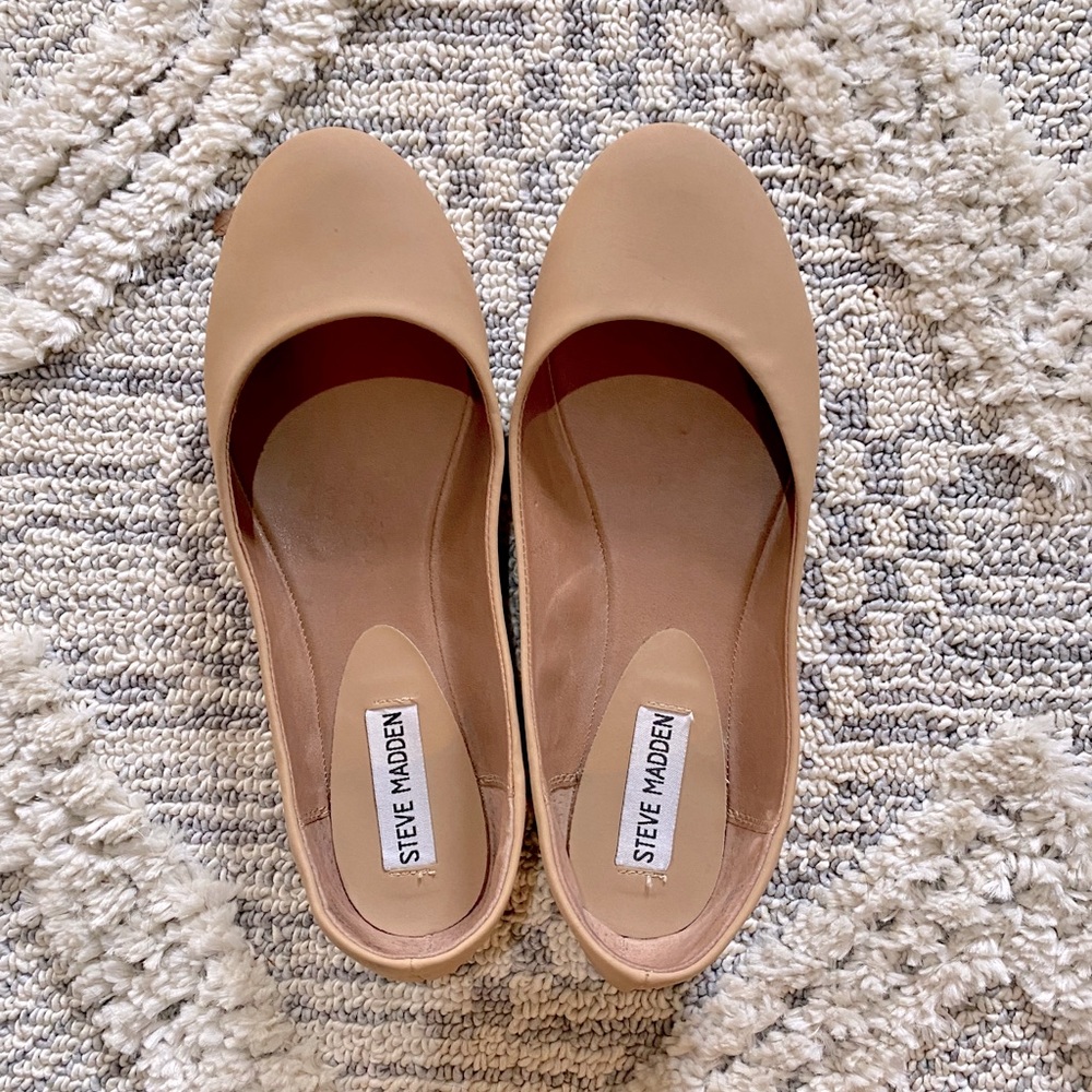 Steve Madden Cream Ballet Flats